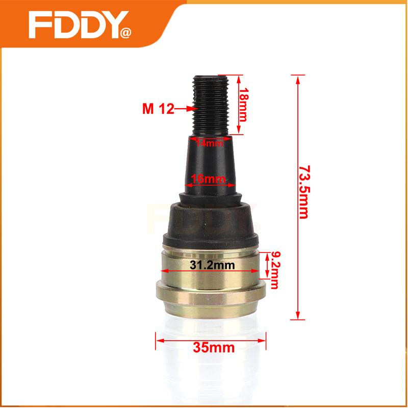 FDDY For Polaris Predator 500 2003 2004 2005 2006 2007 ATV Upper/Lower Ball Joint HI3233BJ132JB