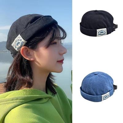 Yeni Brimless Dome Kavun Şapkası Erkekler Kadınlar İçin Yumuşak Pamuklu Ev Sahibi Bere Şapka Unisex Kore Japon Düz Renk Hip Hop Docker Şapkalar