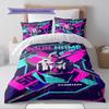 Name Custom Gundam Pattern Bedding Set Quilt Cover Pillowcase Home Decor Gift (1 * duvet cover + 2 * pillowcase, without core)