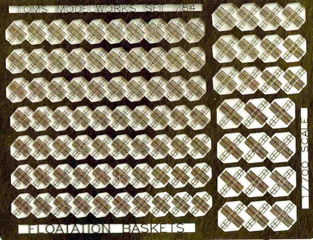 Modern US Navy Aircraft Carrier Floater Basket Pit-Road 1/700
