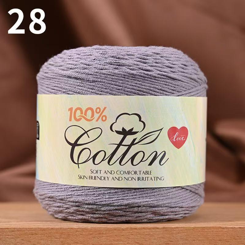 75g Medium Cotton Yarn Cake for Baby Sweater & Crochet Hat - Skin-friendly, Hand-knitted