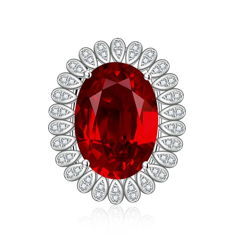 

SACE GEMS винтажное роскошное открывающееся кольцо с цирконом для женщин, ювелирные изделия, свадебный подарок для вечеринки open красный