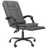 Vidaxl Foldable, Massage Office Chair, Grey, Faux Leather