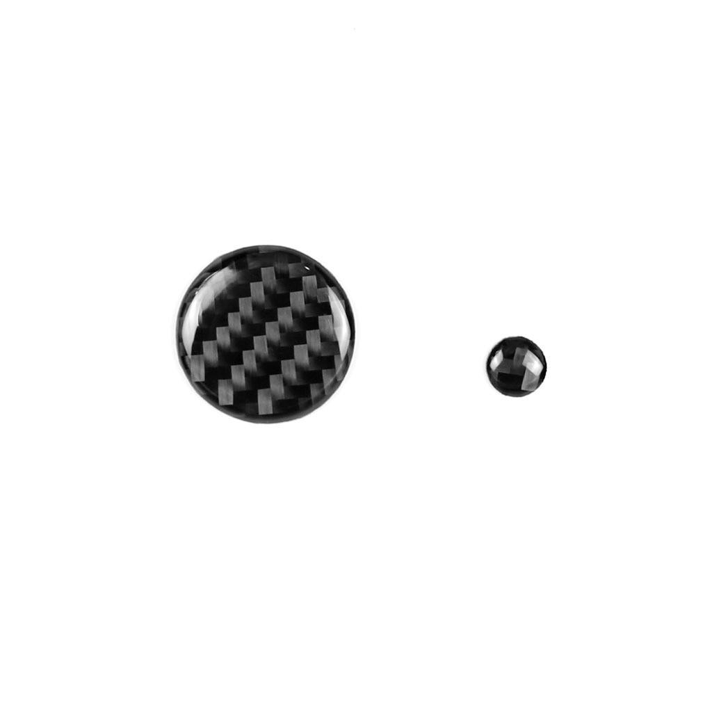Carbon Fiber Multimedia Button Accessories for Mazda 3, CX-9, CX-5, and Mazda6