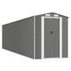 3147445 vidaXL Abri de jardin Gris clair 192x772x223 cm Acier galvanisé