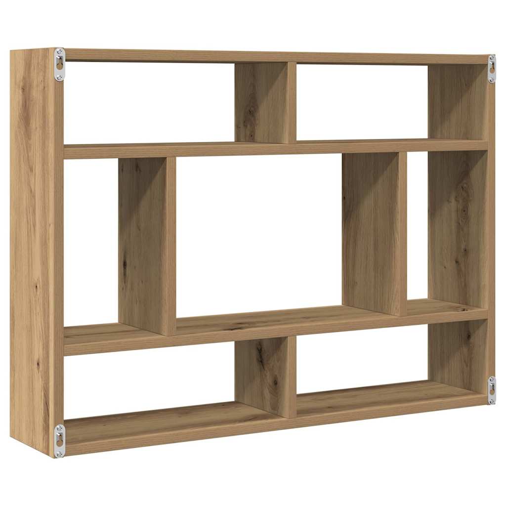 Wall Shelf Artisan Oak 75 X 16 X 55 Cm Wood Based Material