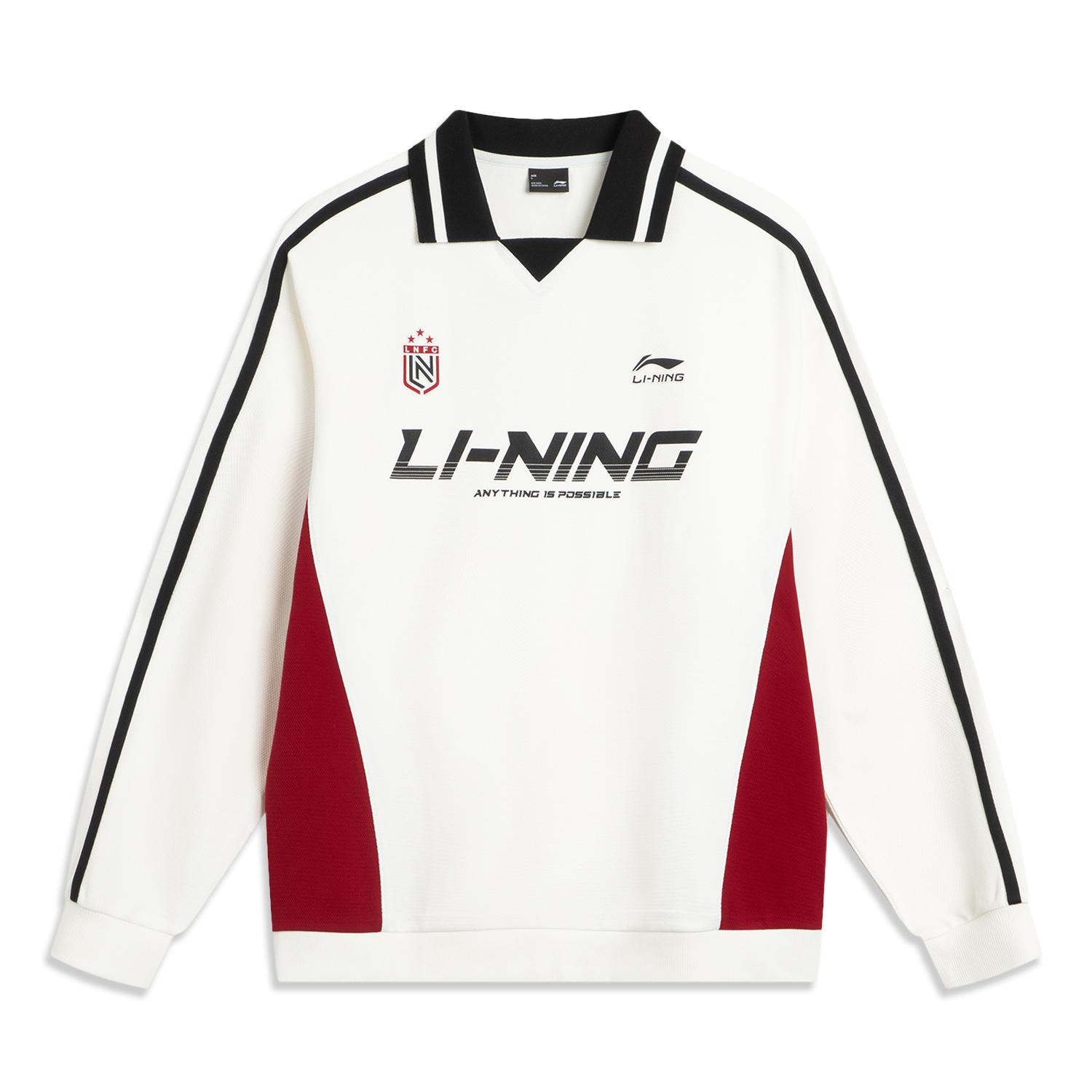 Li Ning Sports Lifestyle Series Loose Fit Couple Sweatshirt Unisex Sweatshirt AWDVC89-1 S