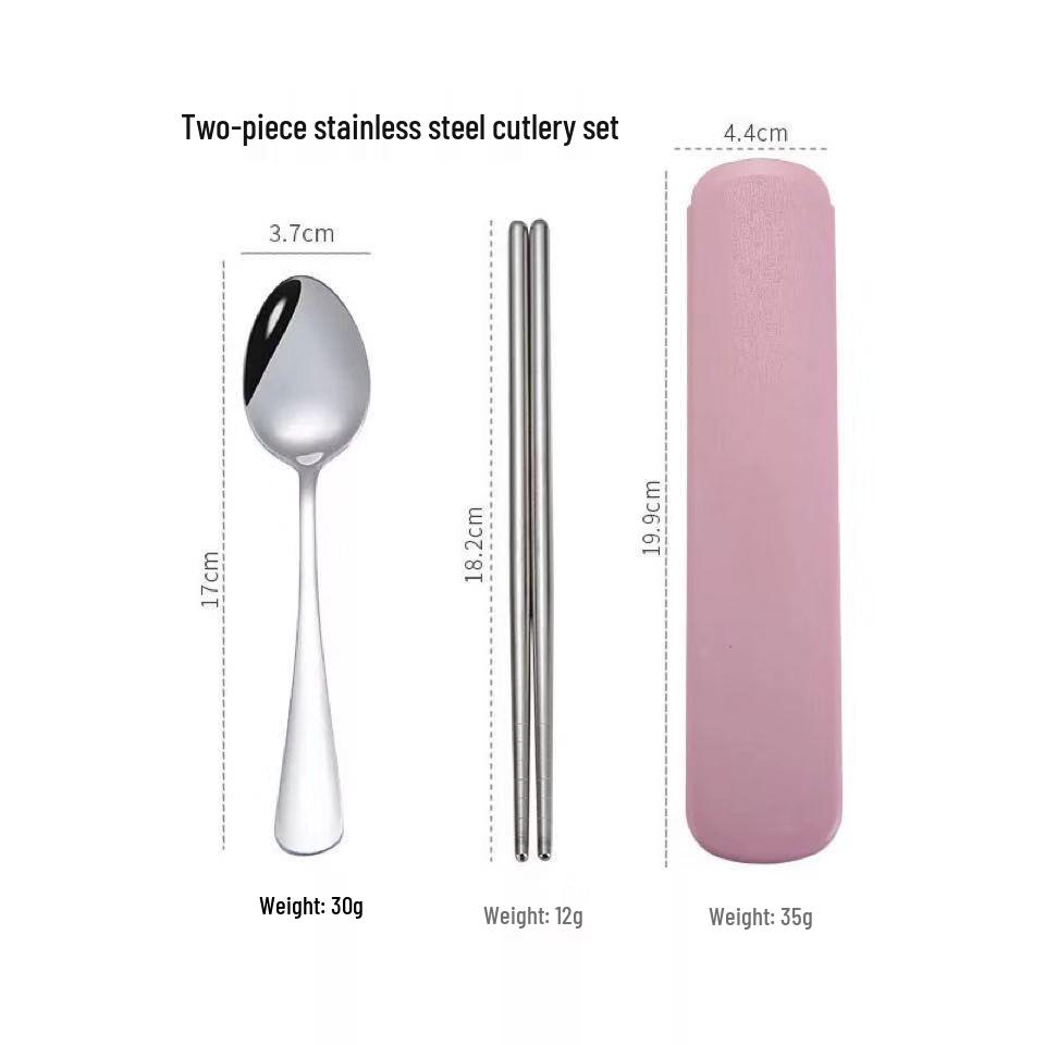 304 Stainless Steel Cutlery Set: Custom Logo Chopsticks, Spoon & Fork for Events