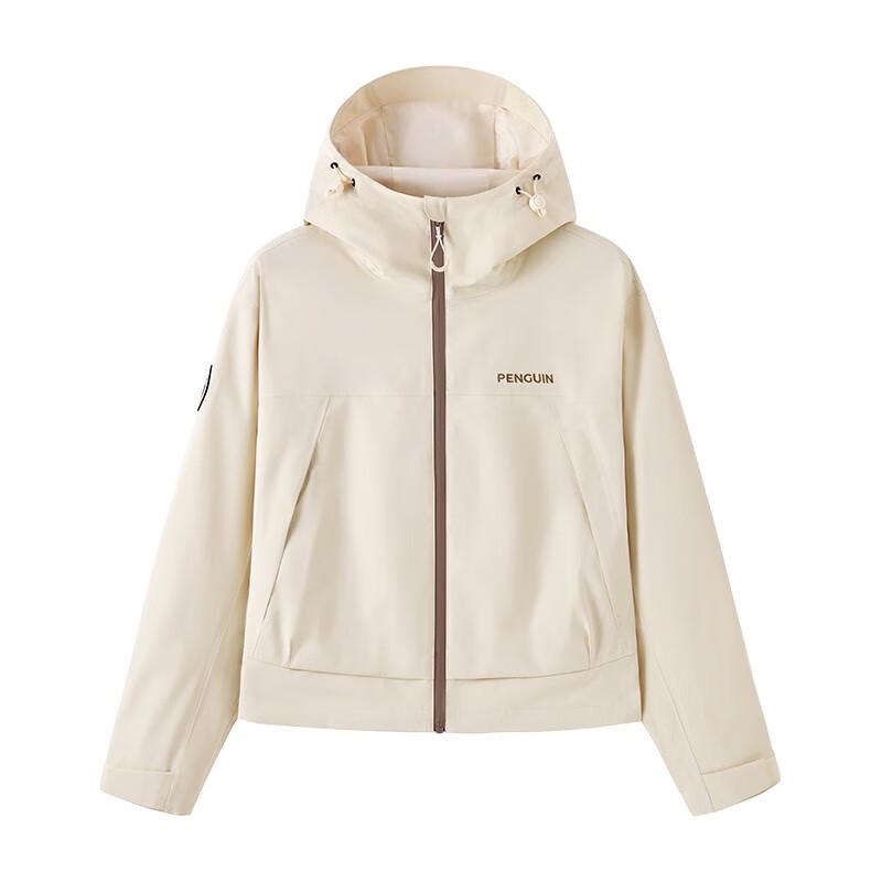 CAMEL Women's Short Hooded Outdoor Windproof Jacket M25BATR068