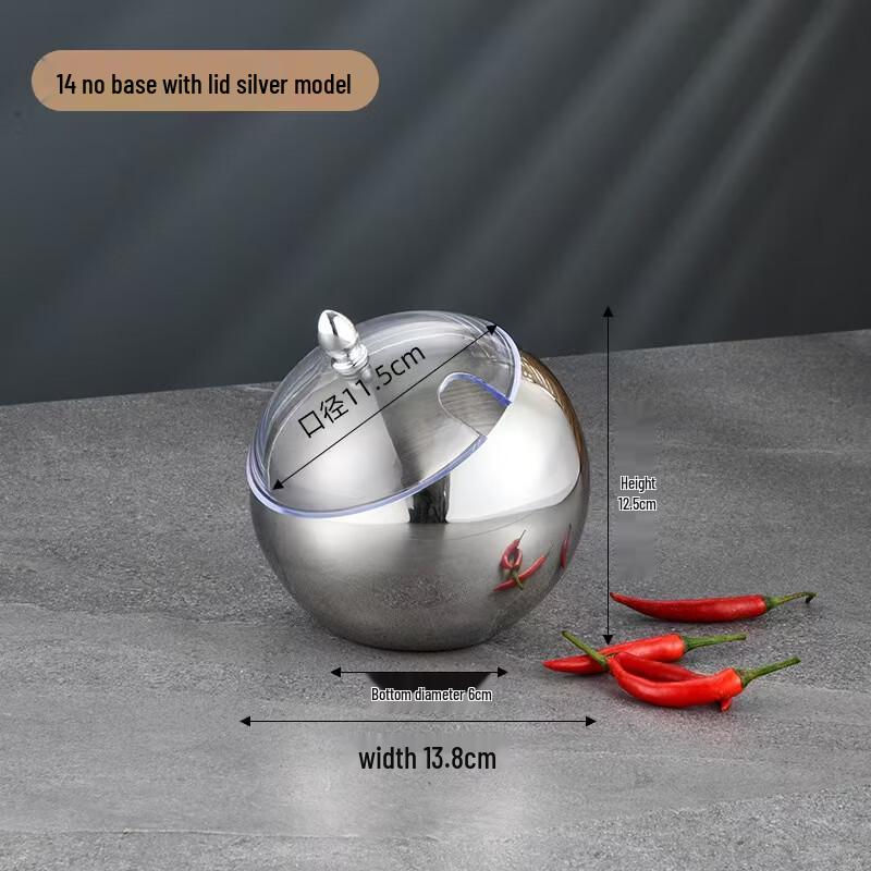 Stainless Steel Slanted Serving Bowl with Lid