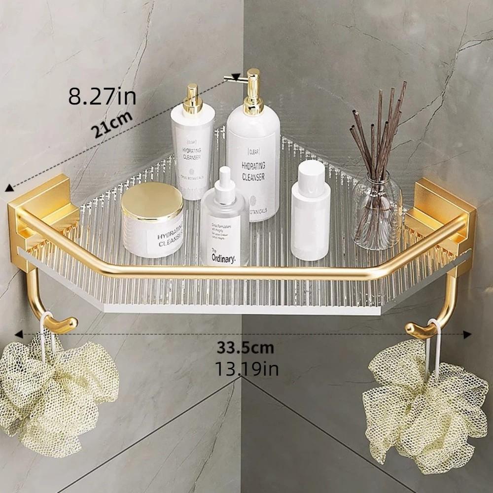 Detachable Bathroom Shelves Wall-mounted Triangle Storage Rack Corner Shower Rack Bathroom