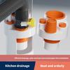 Washing Machine Floor Drain Pipe Tees Pipe Drainpipe Connector Floor Drain Adapter Sewer Elbow Pipe Tees Joint Connector