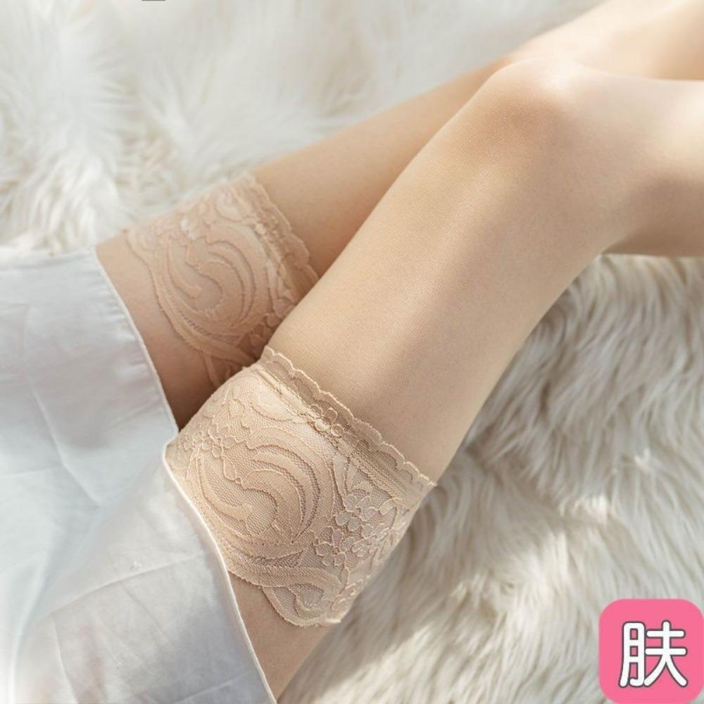 Lace Lace Stockings, Sexy Style, Pure Skin Tone, Bow Skin-penetrating Stockings, Good Knee Socks In Spring, Summer and Autumn