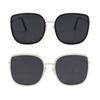 2PCS Omen Men Fashion Glasses Metal Frame UV400 Protection Sunglasses Ins Sunglasses