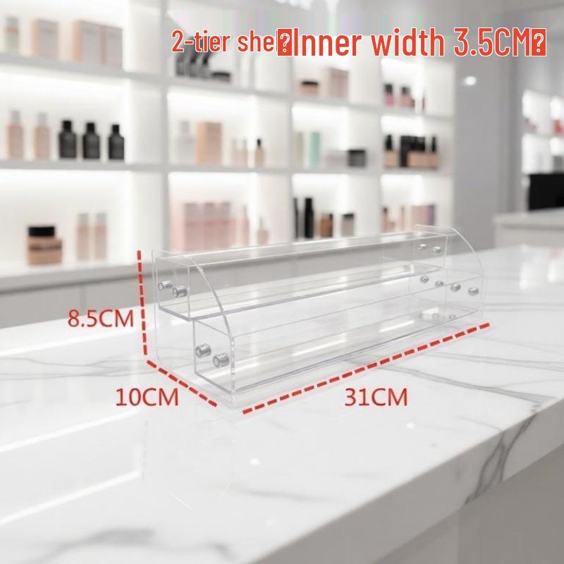 Acrylic Nail Polish & Cosmetics Display Stand with Dustproof Cover