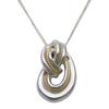 TIFFANY&Co. Halskette verdrehte Seilknoten Silber925/K18 Gold 4,4g Kombination