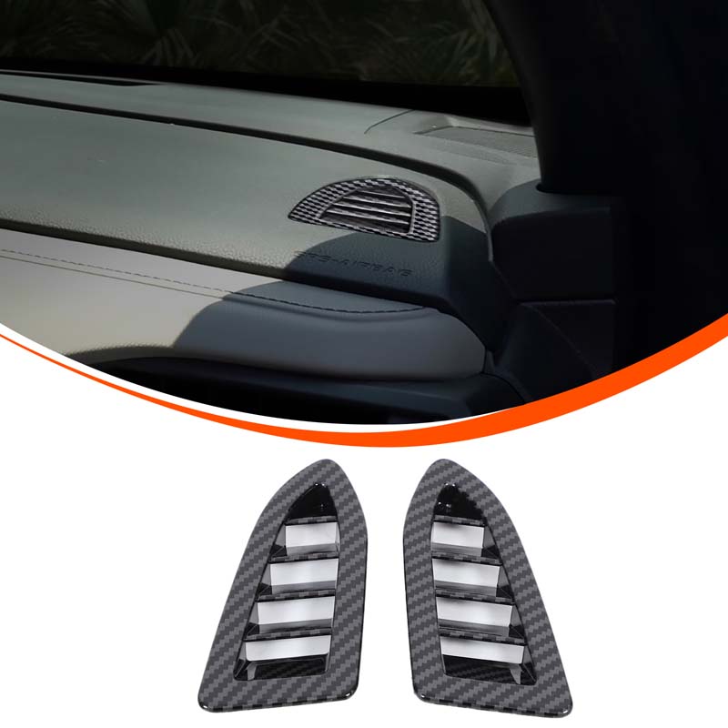 ABS Carbon Fiber For Subaru Forester 2026+ Center Control Shift Panel Air Outlet Frame Glass Lift Frame Sticker Accessories