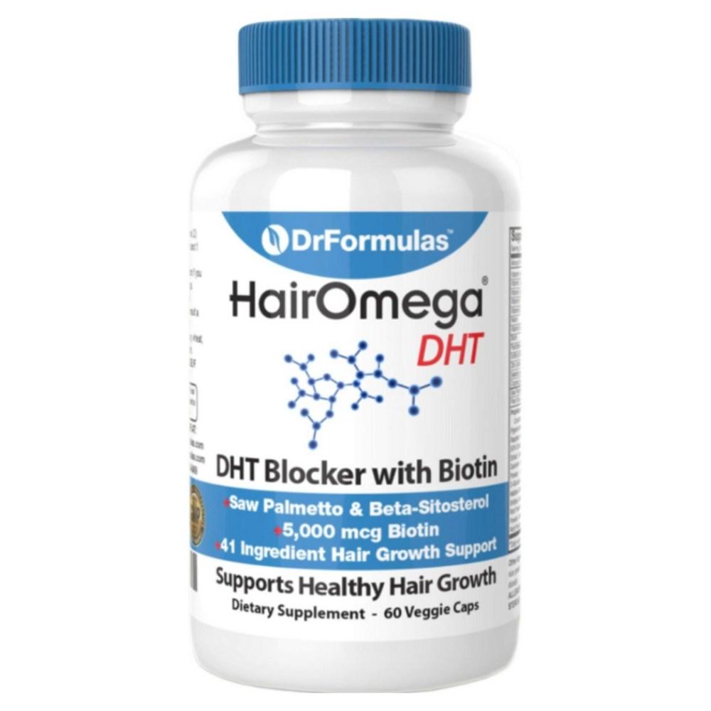 DrFormulas Hair Omega Hair Vitamin DHT Blocker Supplement 90 Capsules 1 pcs