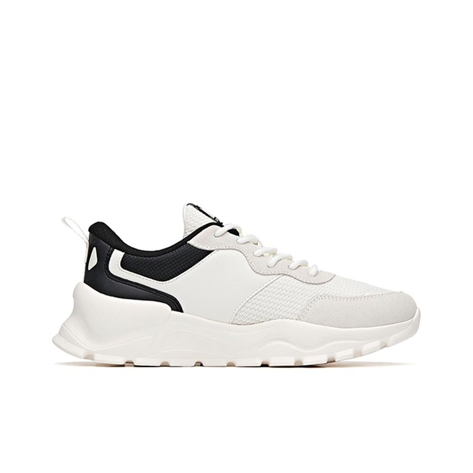 Anta Breathable Shock Absorbing Durable Low Top Training Shoes Women Sneakers White Black 922127026-3