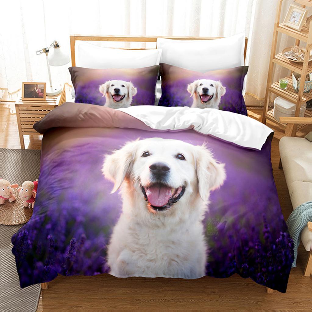 English Bulldog Duvet Cover Sad And Tired Bulldog European Pure Breed Animal Room Home Decorative 3 Piece Bedding For Kid Women