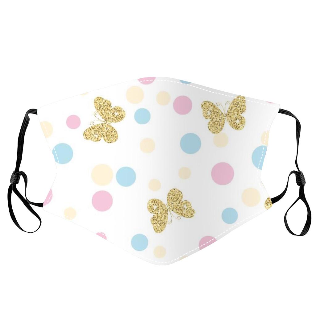 Children Washable  Breathable Cartoon Printed Cotton Mouth Face Mask