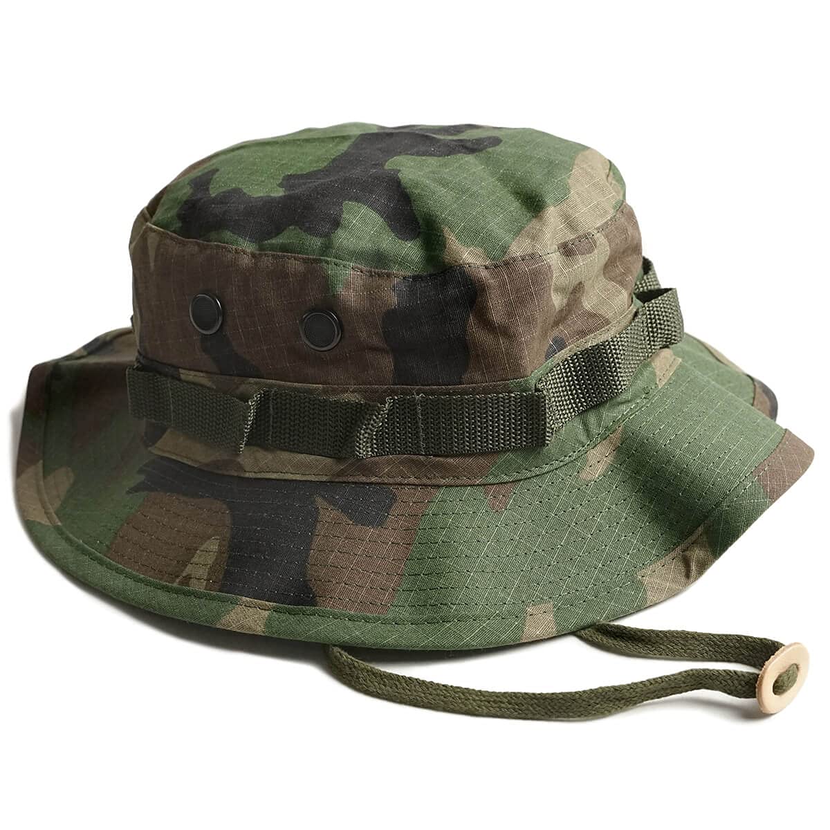 Шляпа Rothco Cotton Ripstop Boonie Woodland Размер 7, Камуфляж, 3/4 [Б/У]