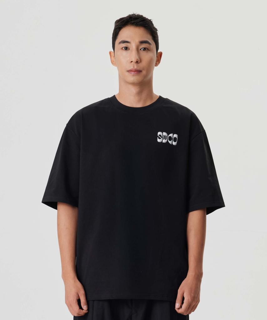 Sudalkeompeoni Cyber Graphic T-Shirt Black