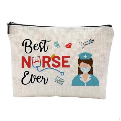 Nurse Makeup Bag Cosmetic Pouch Gift Women Case for Birthday