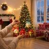 Mit gewebtem Band Weihnachtsbaum Glocke Anhänger Leuchtend Weihnachten Hängender Anhänger Fensteraufhängung