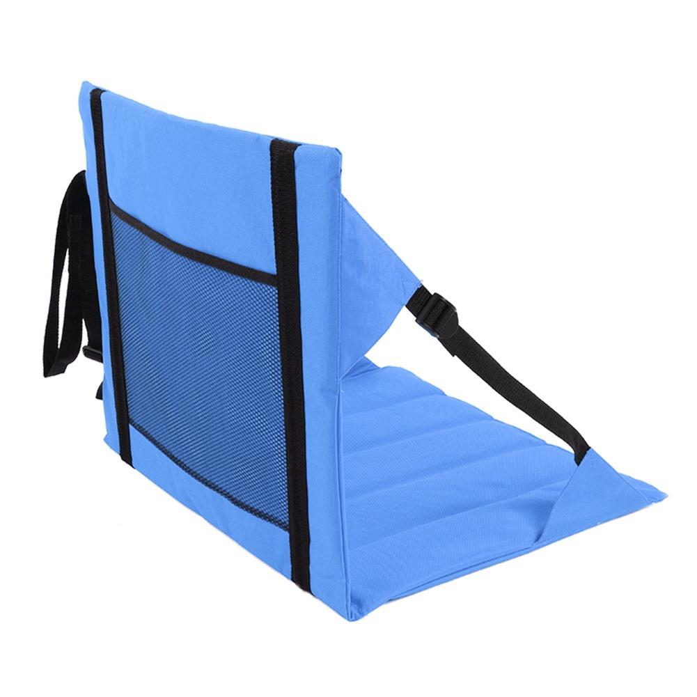 Portable Moistureproof Picnic Mat Outdoor Camping Beach Stadium Folding Seat Cushion Black