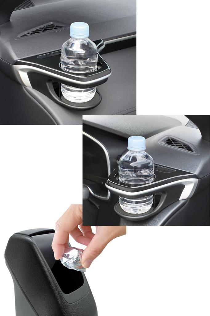 Tsuchiya Yac Drink Can Set for Driver and Passenger Compatible with Toyota Corolla Cross Vehicle-Specific Holder/Trash Seats, (SY-CO5, SY-CO6, SY-CO7)