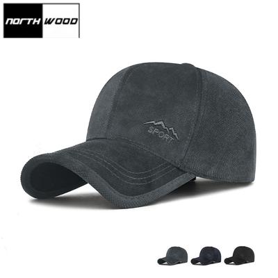 Autumn Winter Cotton Men's Baseball Hats Windproof Cold Proof Thickened Warm Baseball Caps for Men