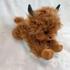 Highland Cow Plush Toy Cute Yak Doll with Long Fluffy Hair Soft Stuffed Animal Gift for Kids Adults Cow Lovers