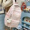 Schultasche neue Schülerin Schultasche Mittelschule Mädchen Große Kapazität Niedlicher Stern Rucksack Ins-Stil Mittelschule High School Rucksack