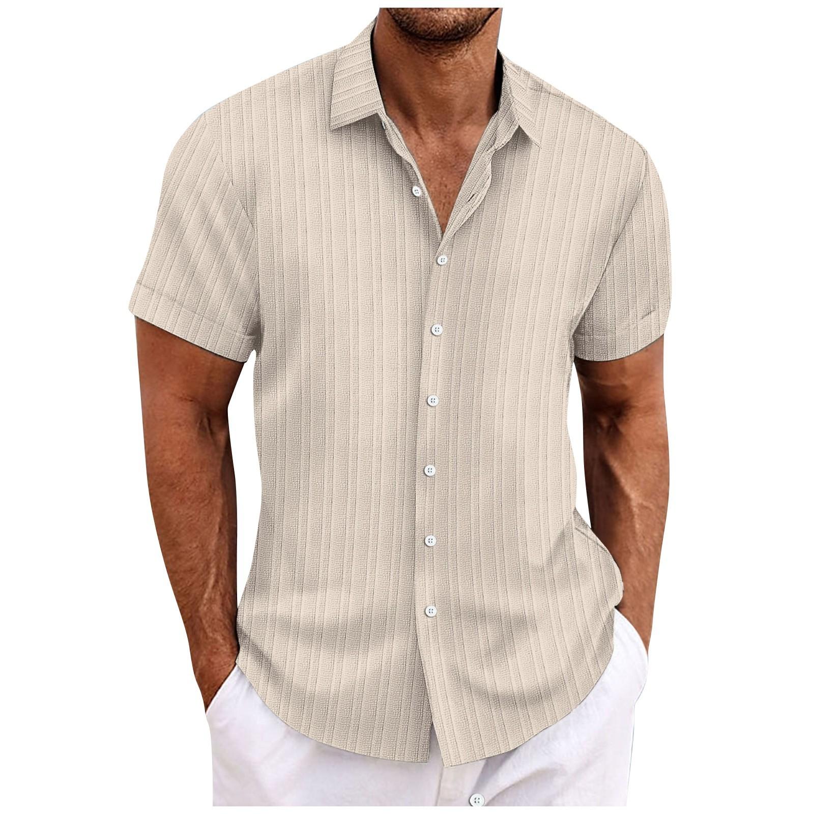 

Мужская летняя новая свободная рубашка с коротким рукавом с принтом, кардиган, пляжная рубашка XXXL хаки