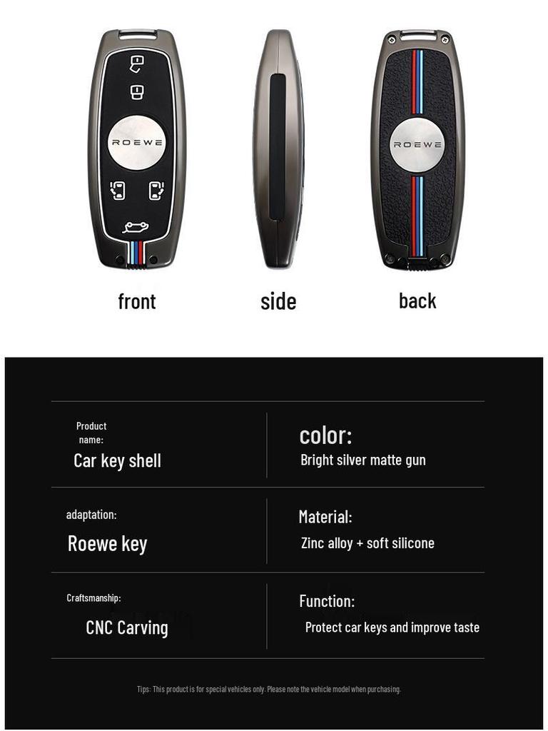 Roewe iMax8 2021 Key Case: Metal Shell for 7-Seater MPV