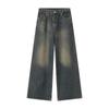Men's Clothing 2026 Fall/Winter American Retro Wide-Leg Pants Loose Fit Ins Denim Trousers for Men