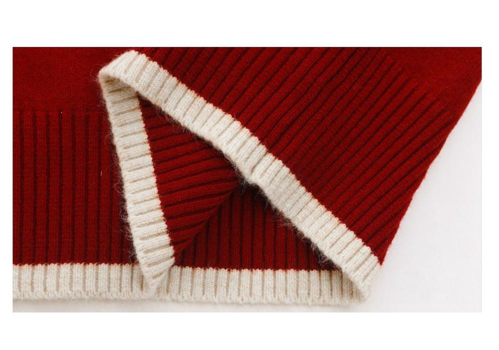 Fall/Winter 2026 Stylish Petite Wool Knit Sweater - Women's Thick Short Base Layer Top.