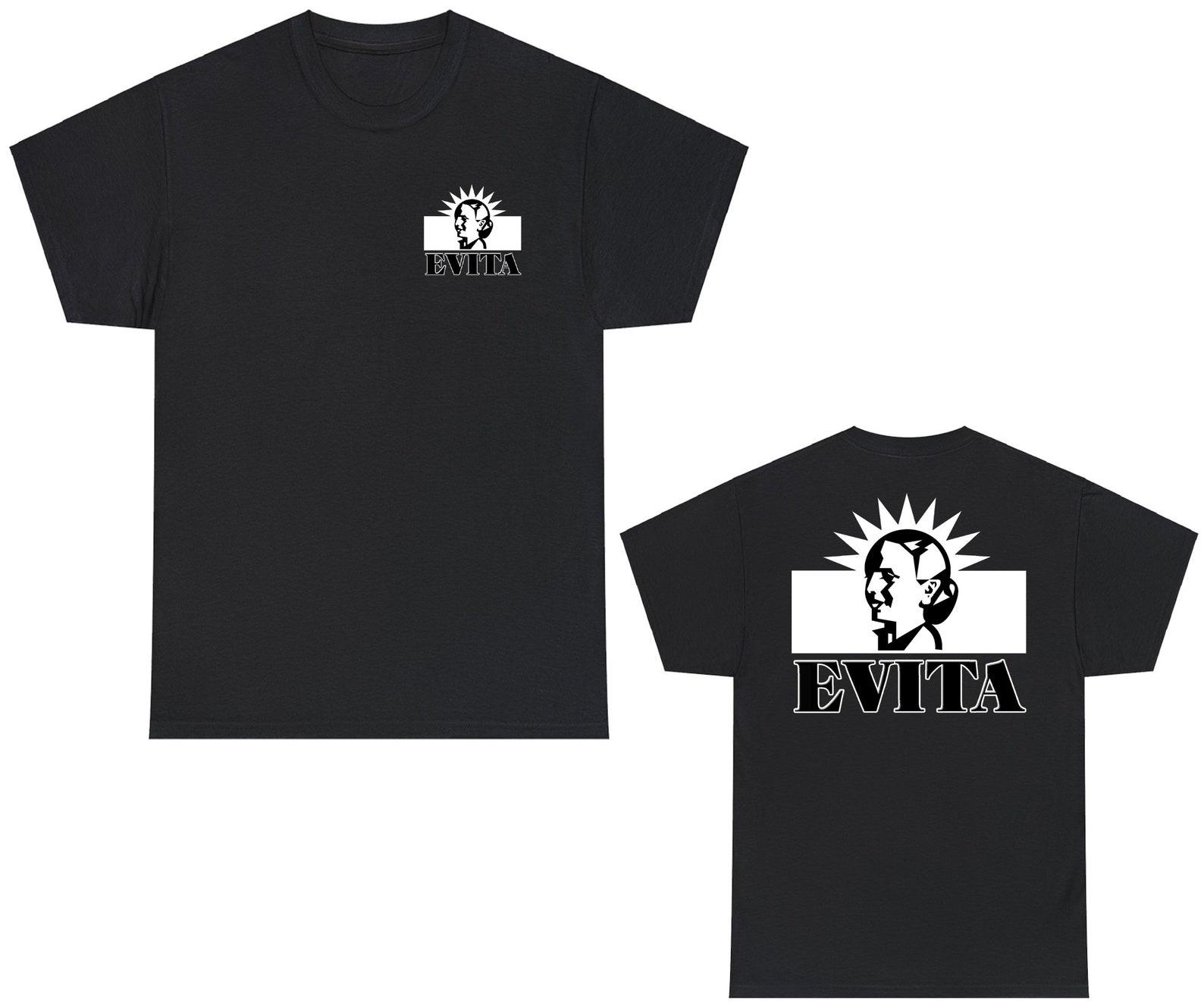 EVITA Famous Broadway Musical Symbol Black T-Shirt Size S to 5XL XL