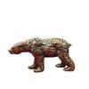 Alloy Bear Figurine With Exquisite Engraved Texture Vintage Finish For Home Desktop Ornament Gift