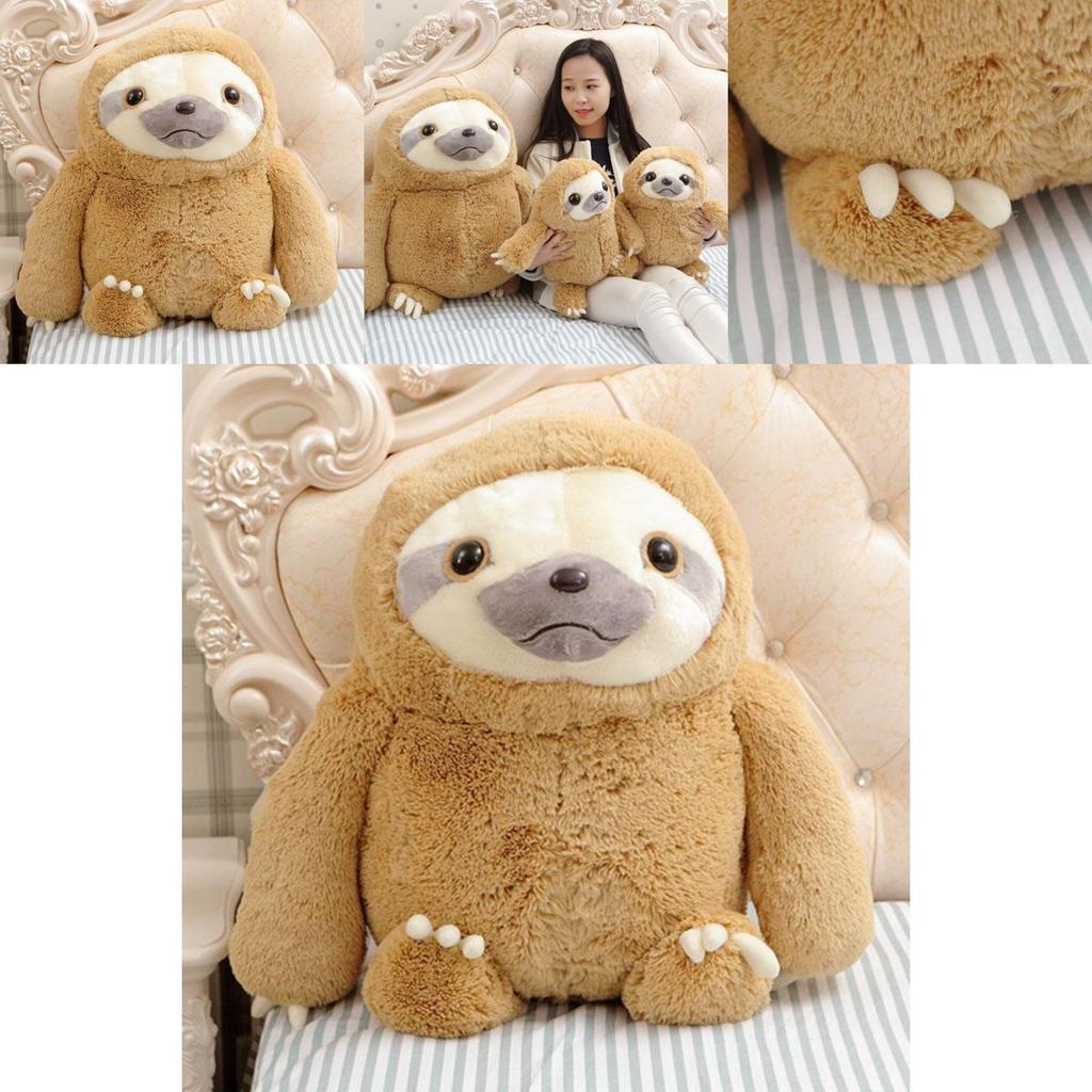 Adorable New Cute Giant Sloth Stuffed Plush Animal Doll Soft Toy Cushion Gift For All Ages