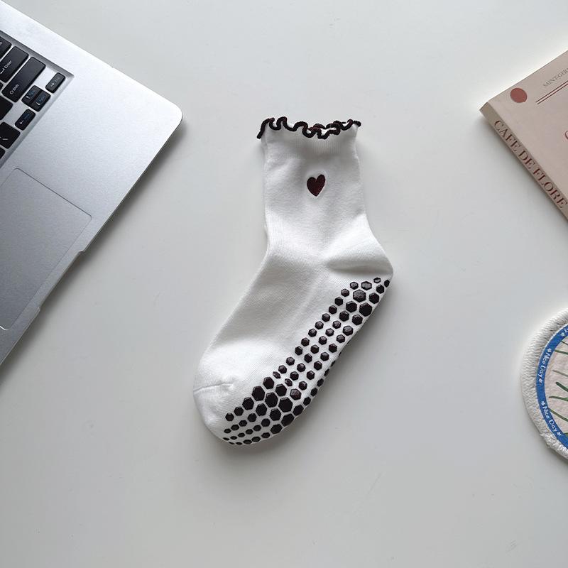 

Женские весенне-осенние профессиональные нескользящие силиконовые спортивные носки-трубы для йоги, пилатеса, фитнеса 1 pair