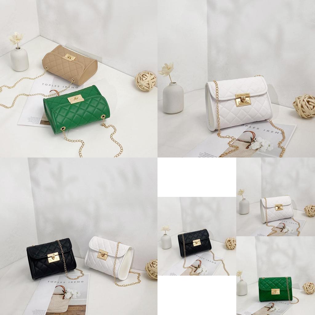 Wholesale Clear And Sweet Ladies Bag Embroidered Diamond Chain Crossbody Bag