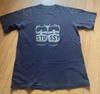 Vintage 90s Stussy Sneaker Print T-Shirt Navy Blue Men's S/M