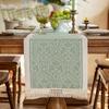 Jacquard Ethnic Style Table Runner with Tassel Tablecloth Table Flag Table Cover  Table Decor