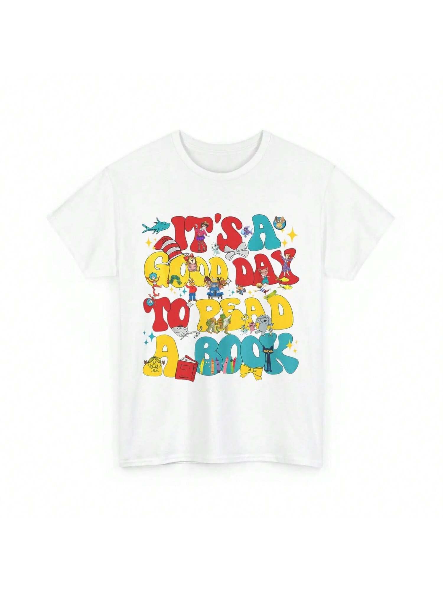 Reading T Shirt Its A Good Day To Read Book Bookish Groovy Cute S разноцветный