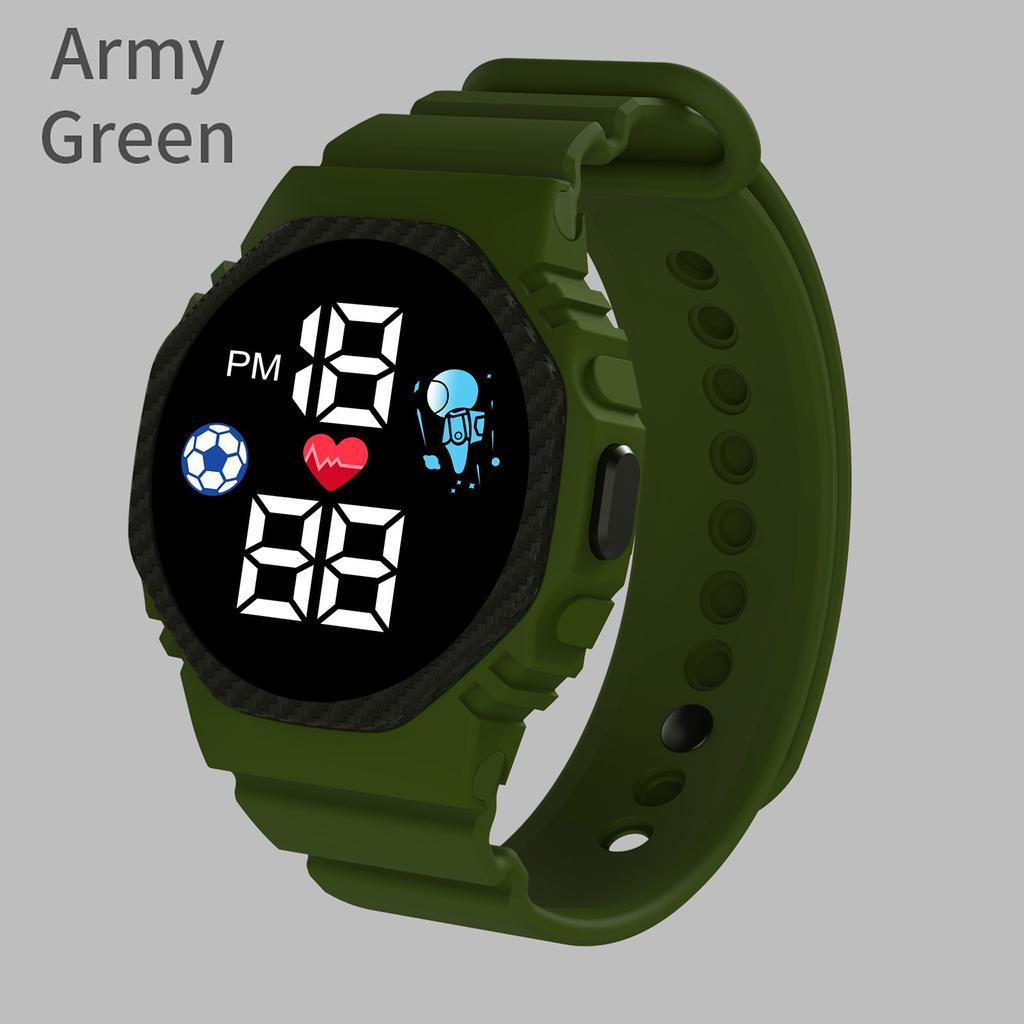 Dětské sportovní hodinky s displejem týden vhodné pro venkovní elektronické hodinky pro studenty