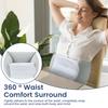 Lumbar Support Pillow 360° Wrap Around Lower Back Support Pillow Portable Adjustable Waist Pillow for Side/Back Sleeper Office