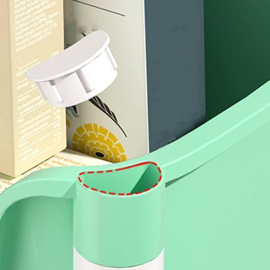 37319 Tier Rollwagen mit Rädern Multifunktionaler Utility-Organizerwagen Küche Badezimmer Wohnzimmer