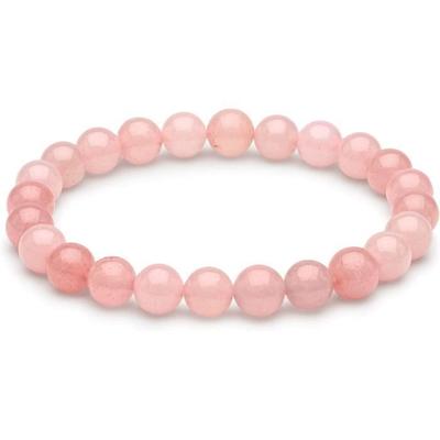 Bracelet - Love - Rose Quartz - 8 Mm - Woman - Jewelry with Beads
